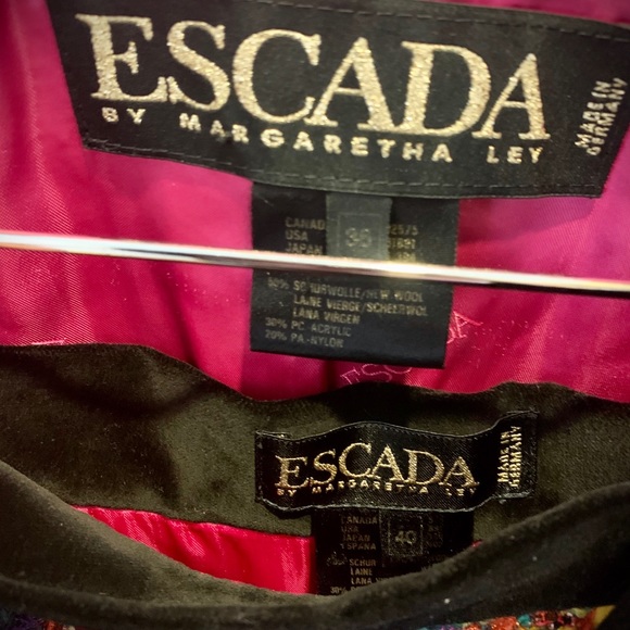 Escada Pink Tweed Suit - Picture 3 of 9